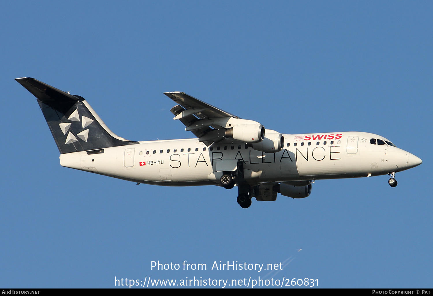 Aircraft Photo of HB-IYU | British Aerospace BAe-146-100 | Swiss International Air Lines | AirHistory.net #260831