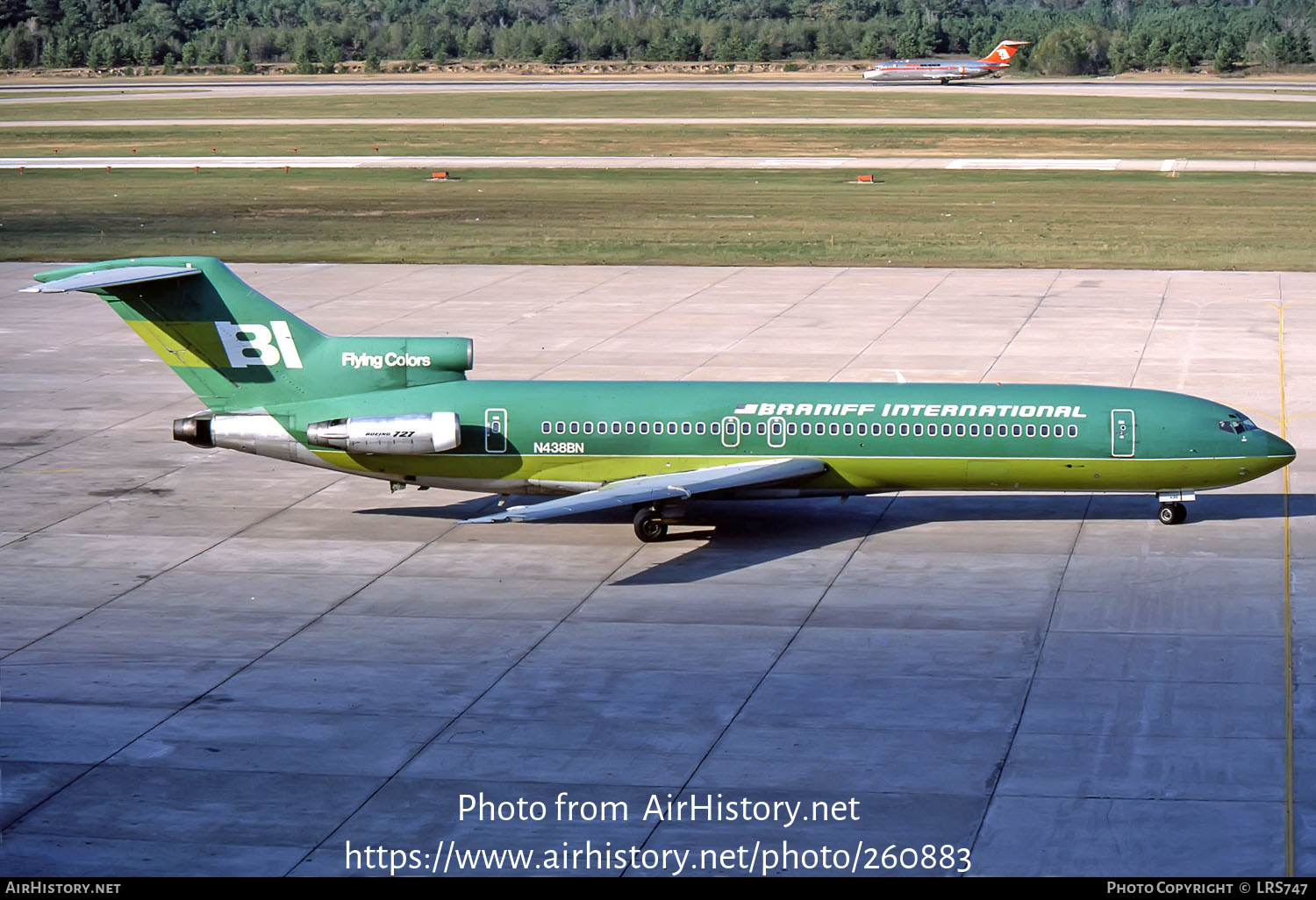 Aircraft Photo of N438BN | Boeing 727-227/Adv | Braniff International Airways | AirHistory.net #260883