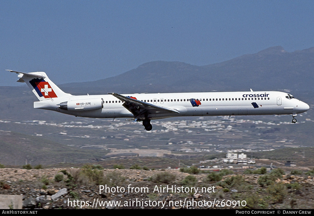 Aircraft Photo of HB-IUM | McDonnell Douglas MD-83 (DC-9-83) | Crossair | AirHistory.net #260910