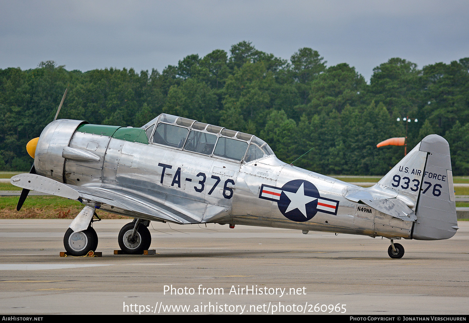 Aircraft Photo of N49NA / 93376 | North American T-6G Texan | USA - Air ...