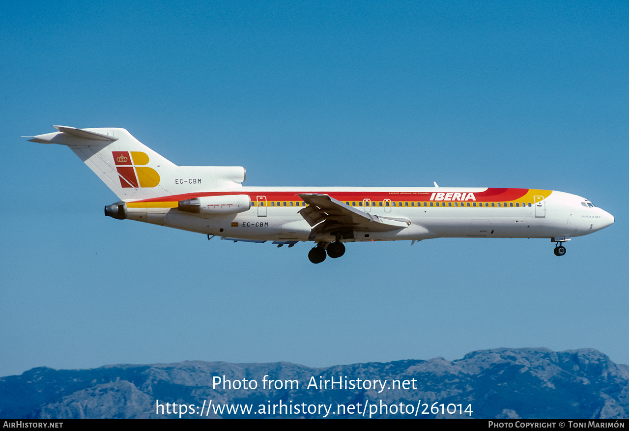 Aircraft Photo of EC-CBM | Boeing 727-256/Adv | Iberia | AirHistory.net #261014