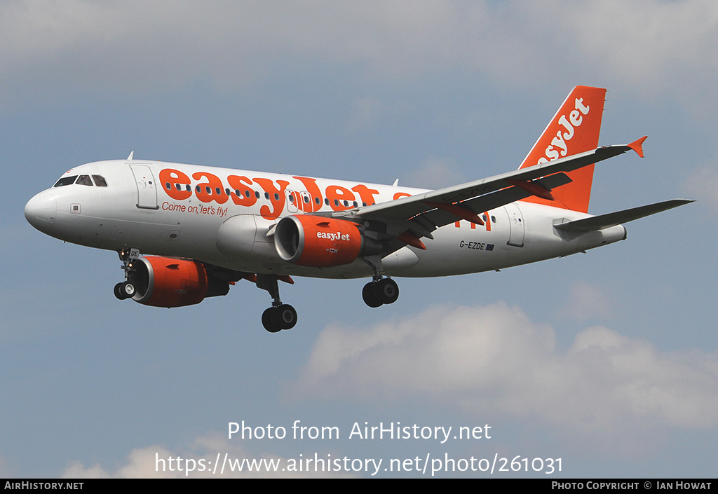 Aircraft Photo of G-EZDE | Airbus A319-111 | EasyJet | AirHistory.net #261031