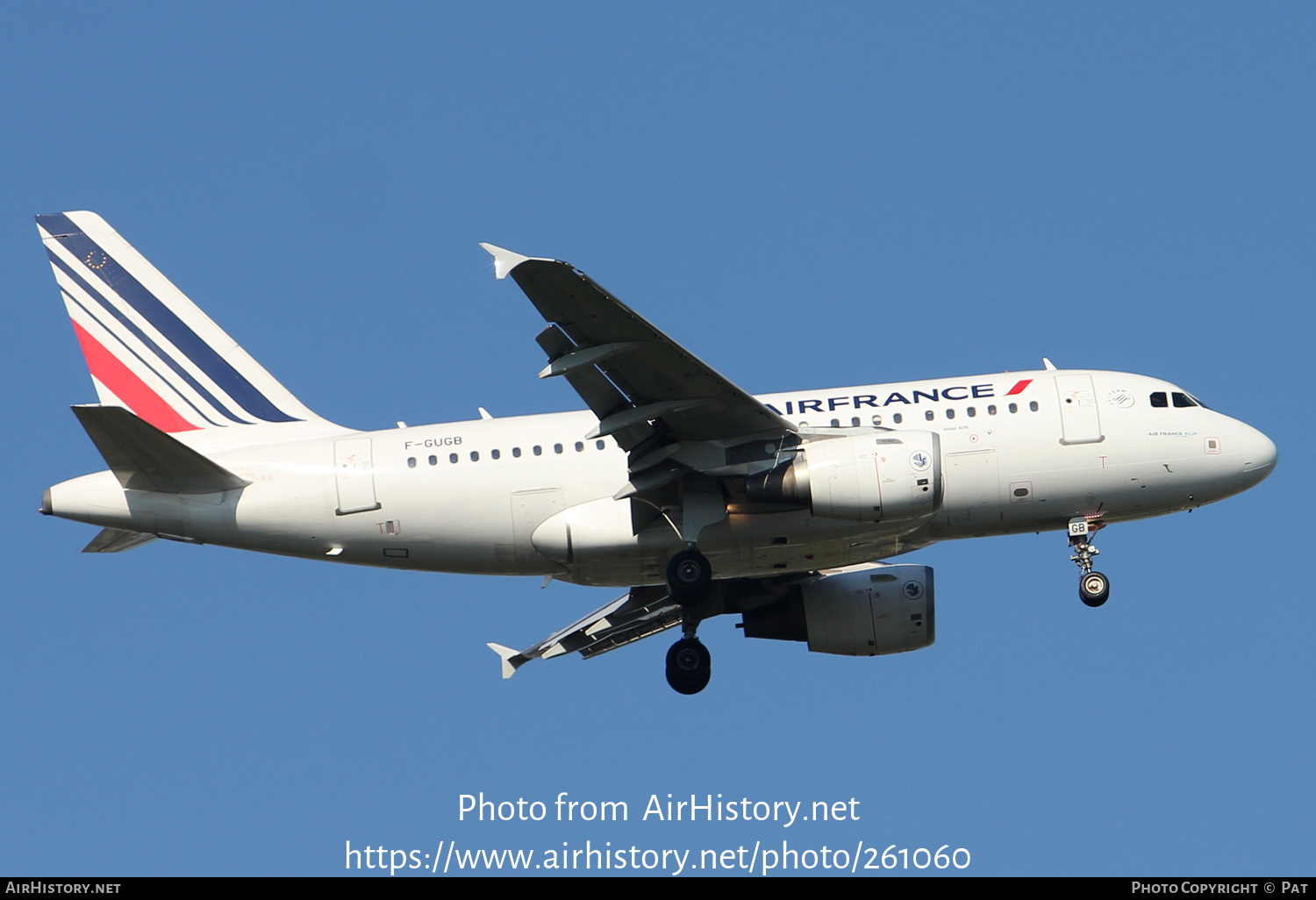 Aircraft Photo of F-GUGB | Airbus A318-111 | Air France | AirHistory.net #261060