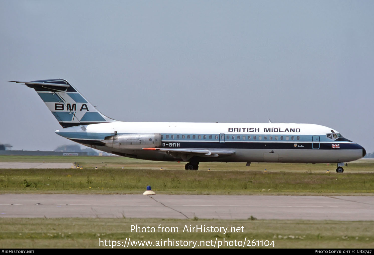 Aircraft Photo of G-BFIH | Douglas DC-9-15 | British Midland Airways - BMA | AirHistory.net #261104