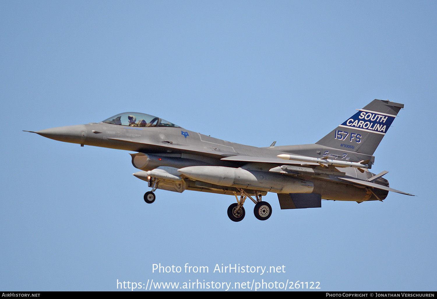 Aircraft Photo of 93-0551 / AF930551 | General Dynamics F-16CM Fighting Falcon | USA - Air Force | AirHistory.net #261122