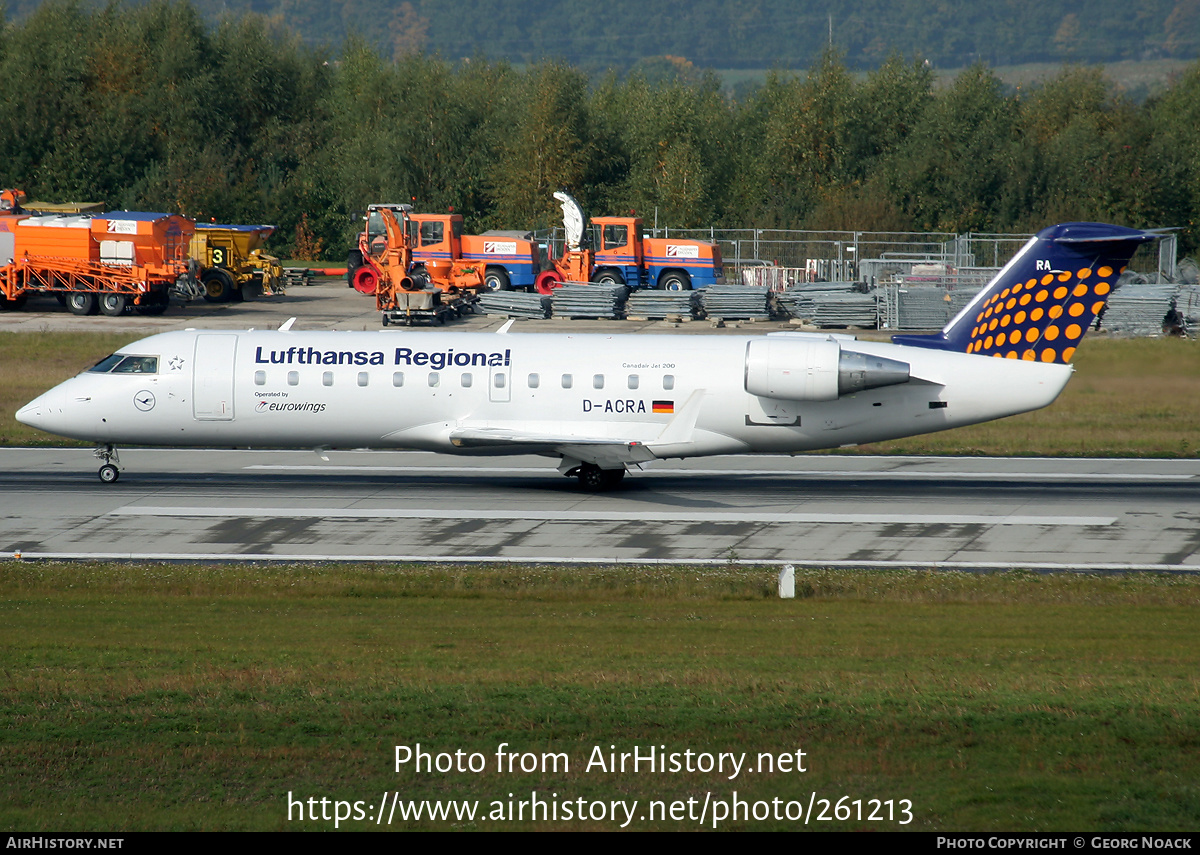 Aircraft Photo of D-ACRA | Bombardier CRJ-200ER (CL-600-2B19) | Lufthansa Regional | AirHistory.net #261213