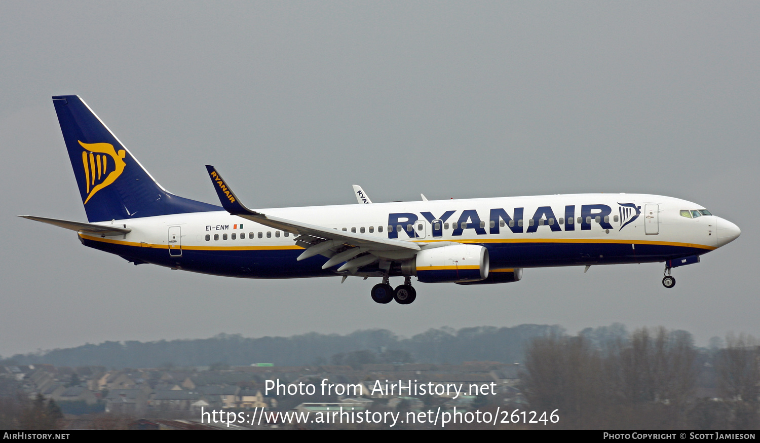 Aircraft Photo of EI-ENM | Boeing 737-8AS | Ryanair | AirHistory.net #261246