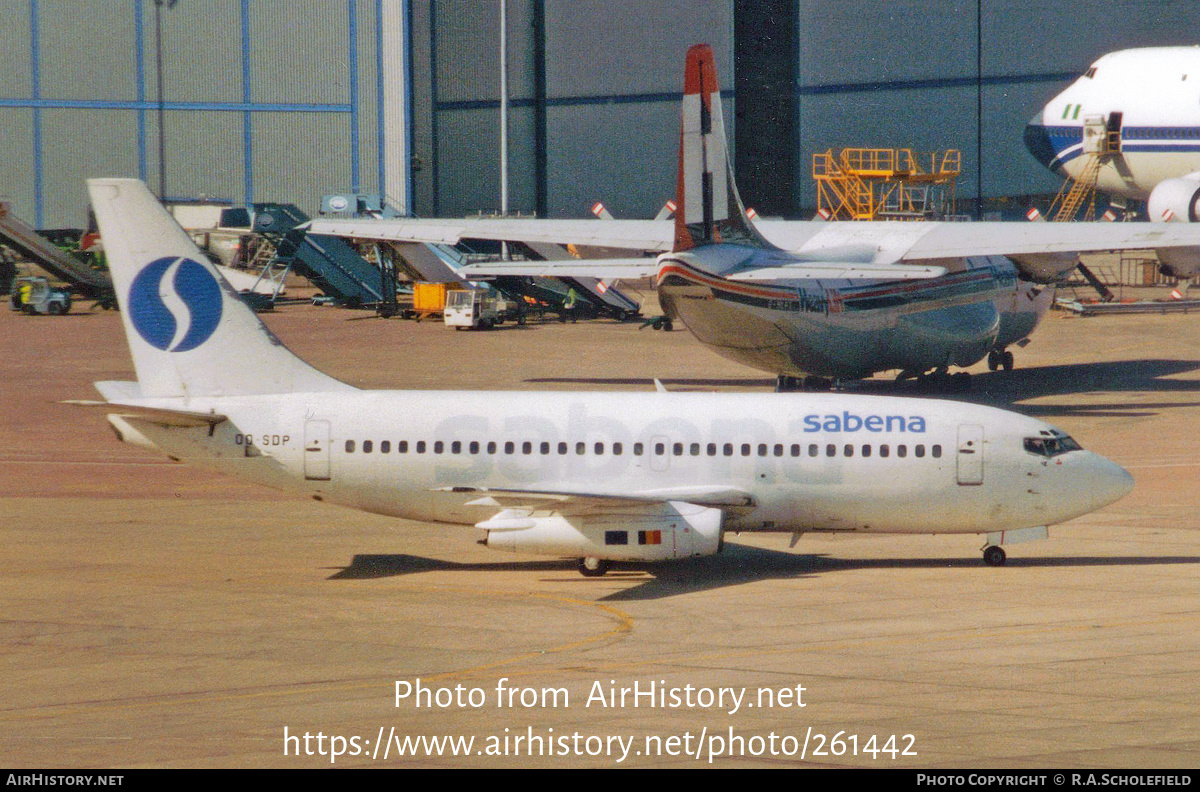 Aircraft Photo of OO-SDP | Boeing 737-229C/Adv | Sabena | AirHistory.net #261442