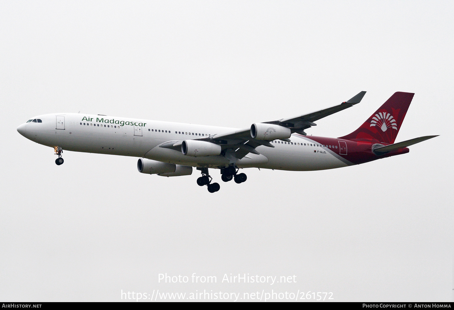 Aircraft Photo of F-GLZL | Airbus A340-313X | Air Madagascar | AirHistory.net #261572