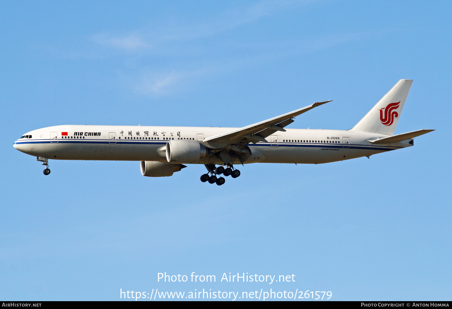 Aircraft Photo of B-2088 | Boeing 777-39L/ER | Air China | AirHistory.net #261579