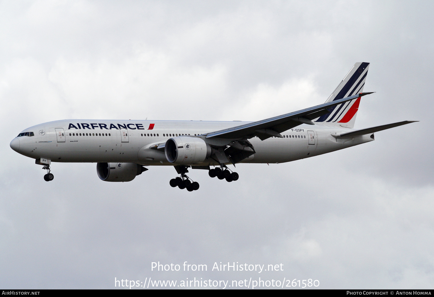 Aircraft Photo of F-GSPY | Boeing 777-228/ER | Air France | AirHistory.net #261580