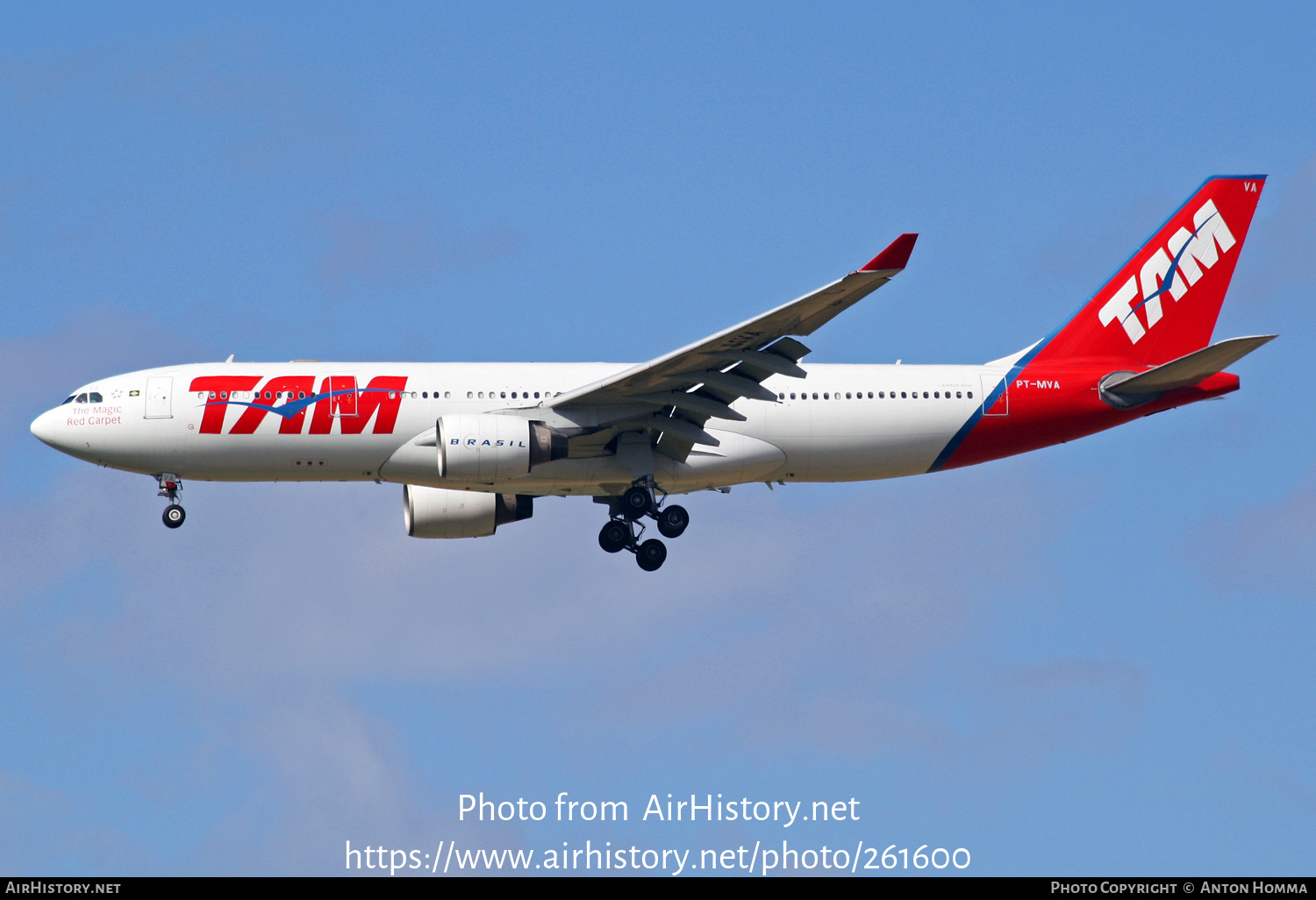 Aircraft Photo of PT-MVA | Airbus A330-223 | TAM Linhas Aéreas | AirHistory.net #261600