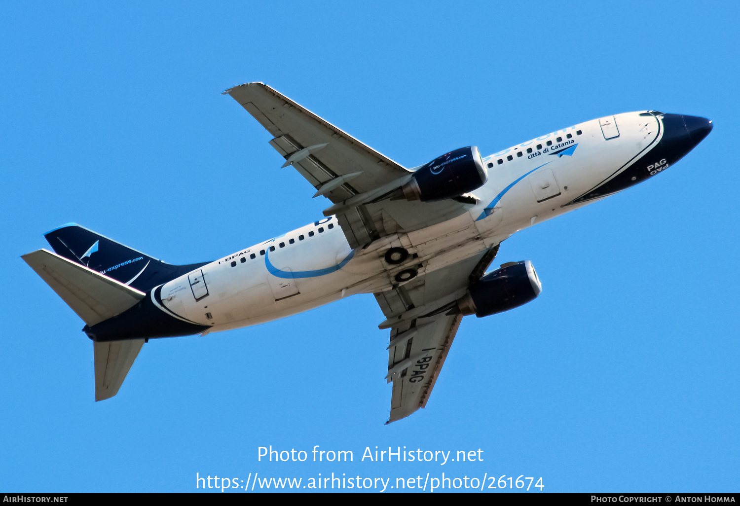 Aircraft Photo of I-BPAG | Boeing 737-31S | Blu-Express | AirHistory.net #261674