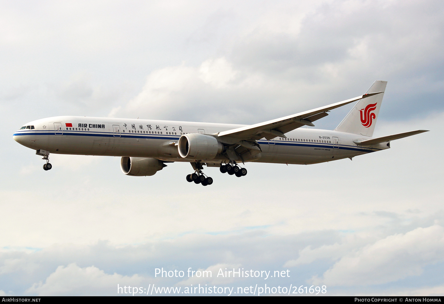 Aircraft Photo of B-2036 | Boeing 777-39L/ER | Air China | AirHistory.net #261698