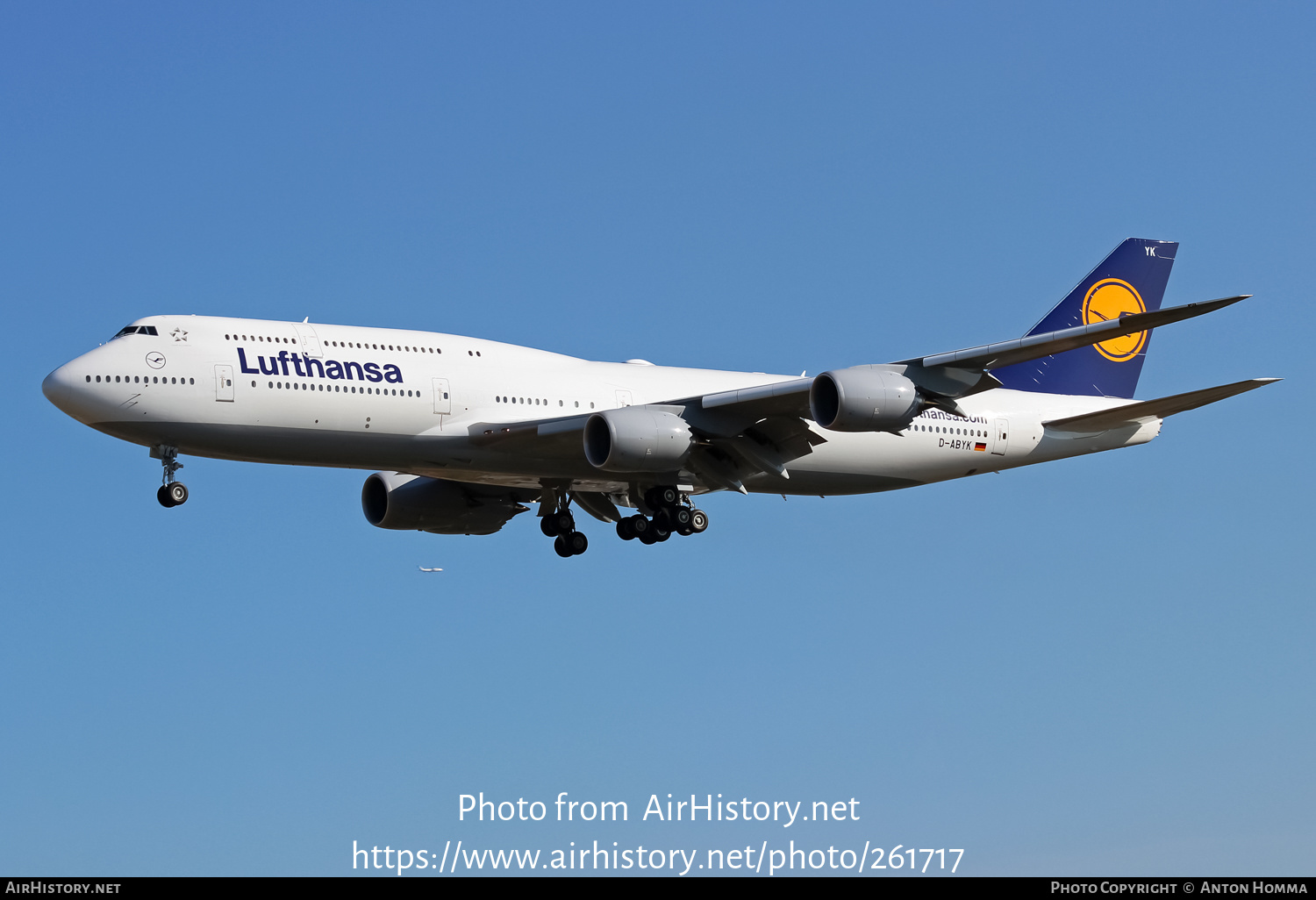 Aircraft Photo of D-ABYK | Boeing 747-830 | Lufthansa | AirHistory.net #261717