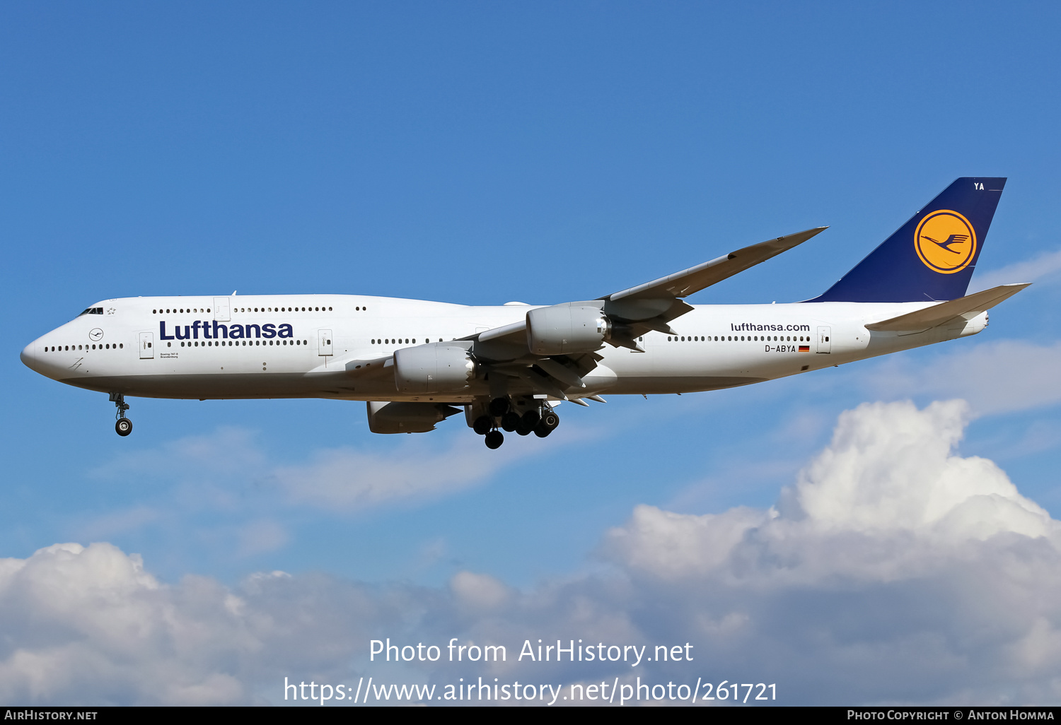 Aircraft Photo of D-ABYA | Boeing 747-830 | Lufthansa | AirHistory.net #261721