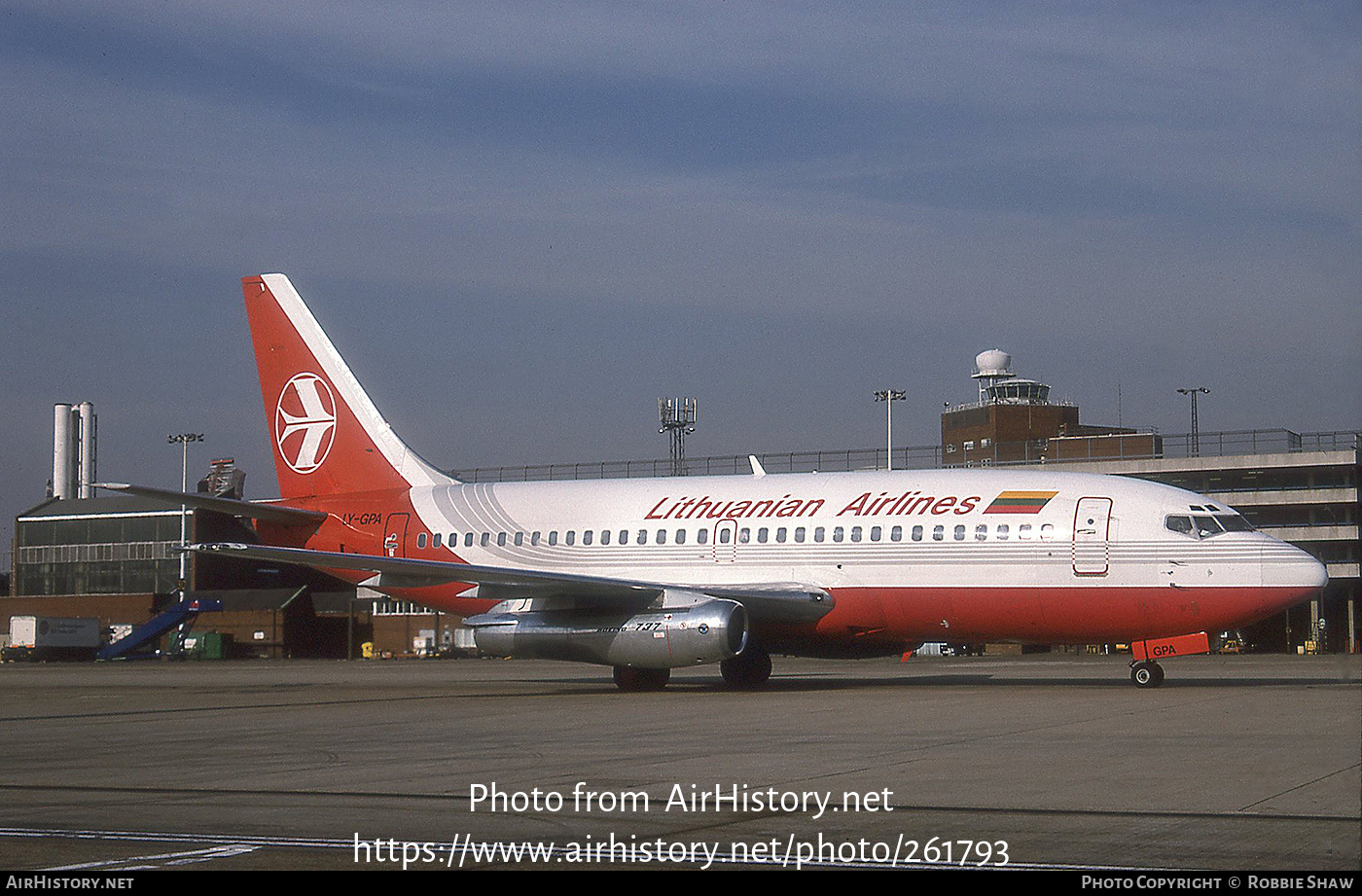 Aircraft Photo of LY-GPA | Boeing 737-2Q8/Adv | Lithuanian Airlines | AirHistory.net #261793