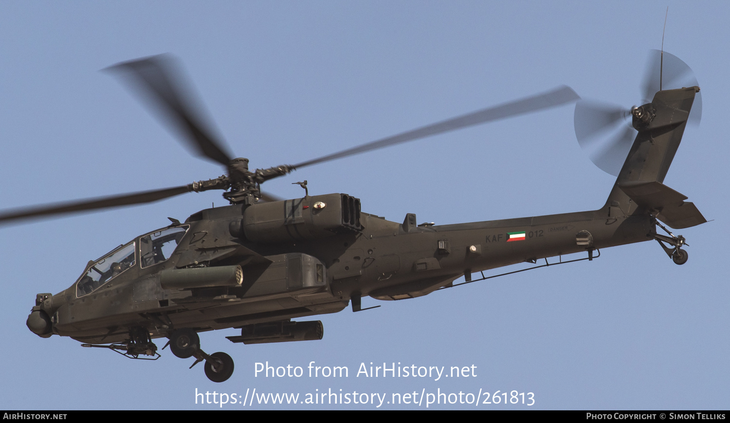 Aircraft Photo of KAF-012 | Boeing AH-64D Apache | Kuwait - Air Force | AirHistory.net #261813