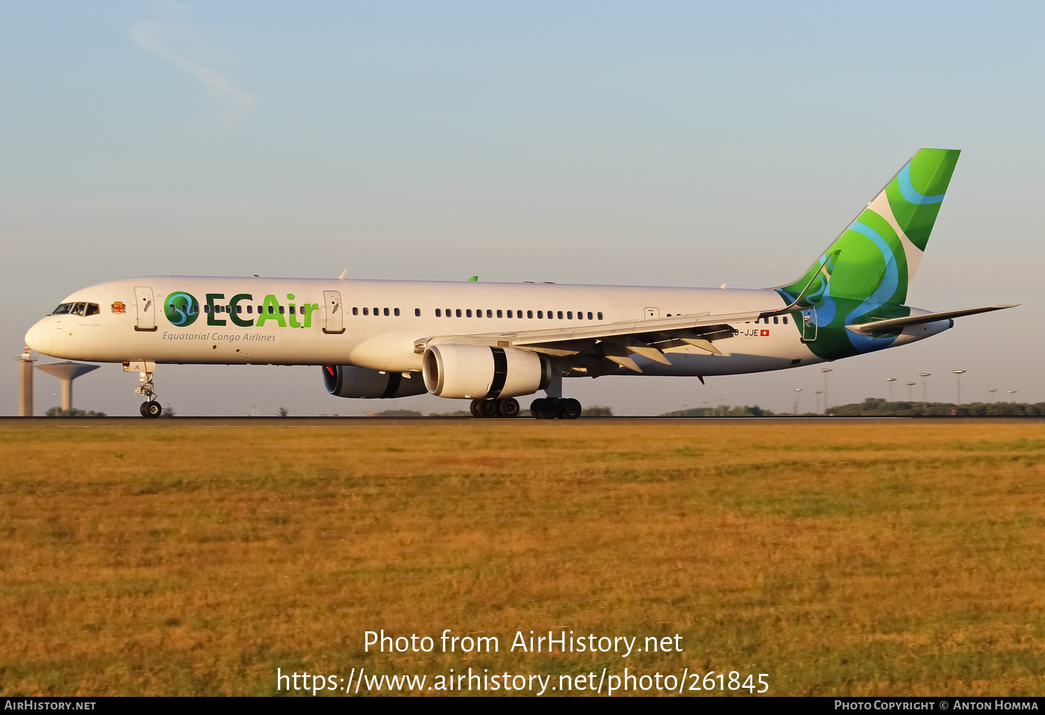 Aircraft Photo of HB-JJE | Boeing 757-204 | ECAir - Equatorial Congo Airlines | AirHistory.net #261845