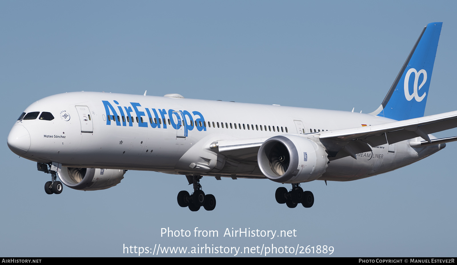 Aircraft Photo of EC-MTI | Boeing 787-9 Dreamliner | Air Europa | AirHistory.net #261889