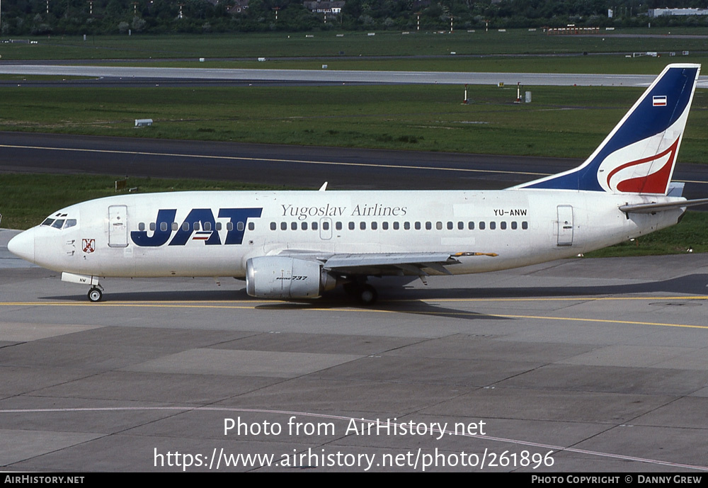 Aircraft Photo of YU-ANW | Boeing 737-3H9 | JAT Yugoslav Airlines - Jugoslovenski Aerotransport | AirHistory.net #261896