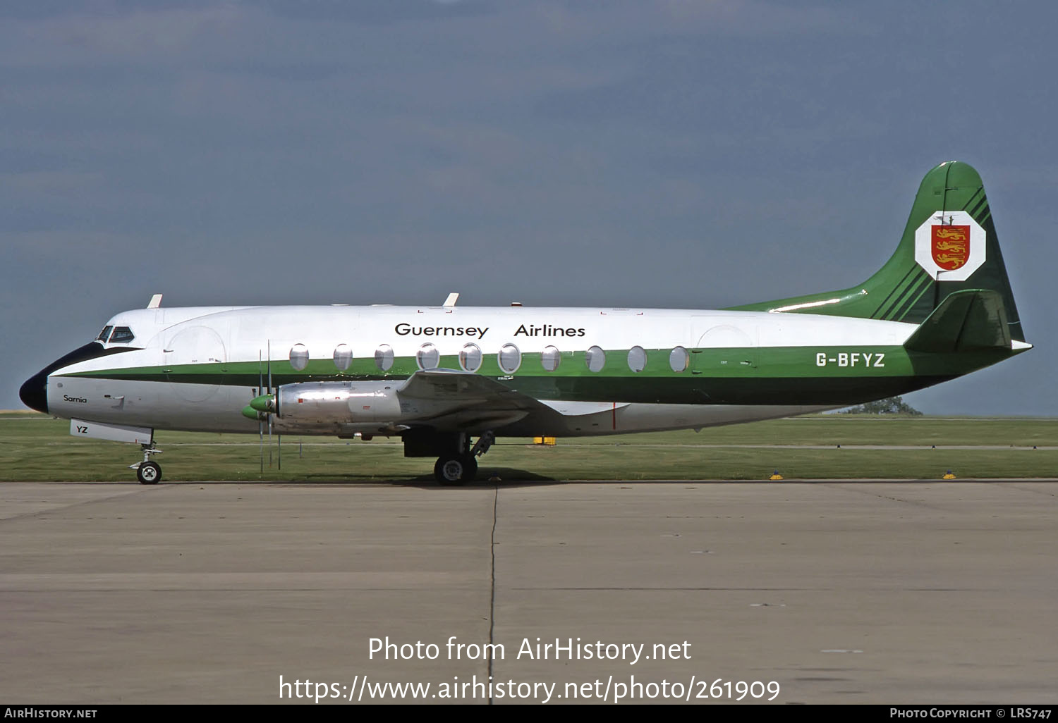 Aircraft Photo of G-BFYZ | Vickers 735 Viscount | Guernsey Airlines | AirHistory.net #261909