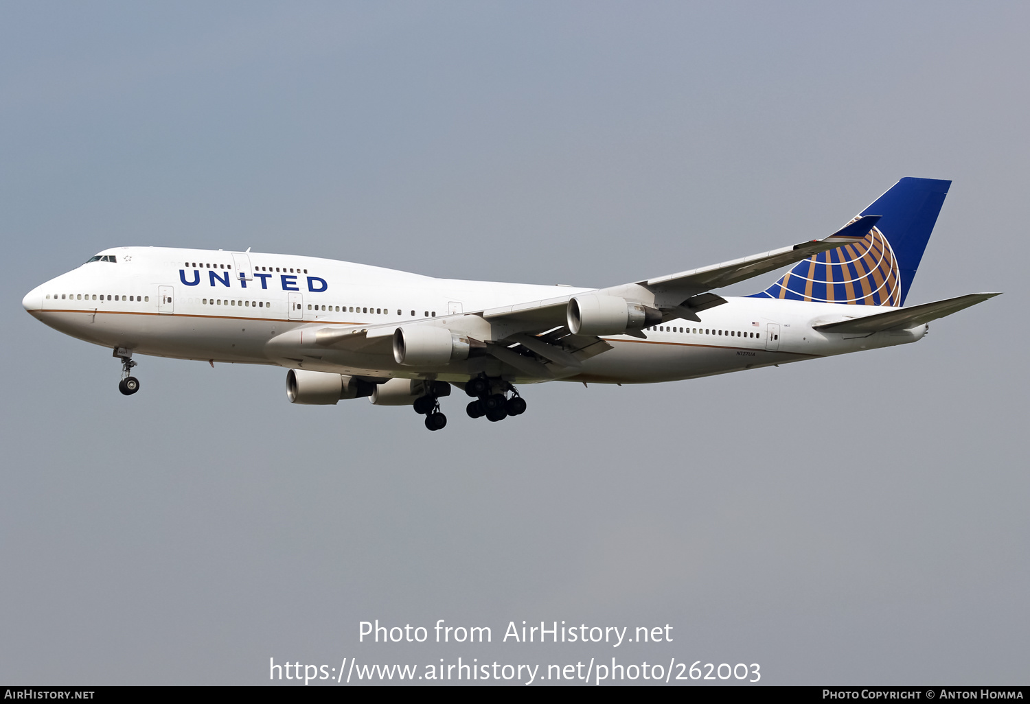 Aircraft Photo of N127UA | Boeing 747-422 | United Airlines | AirHistory.net #262003