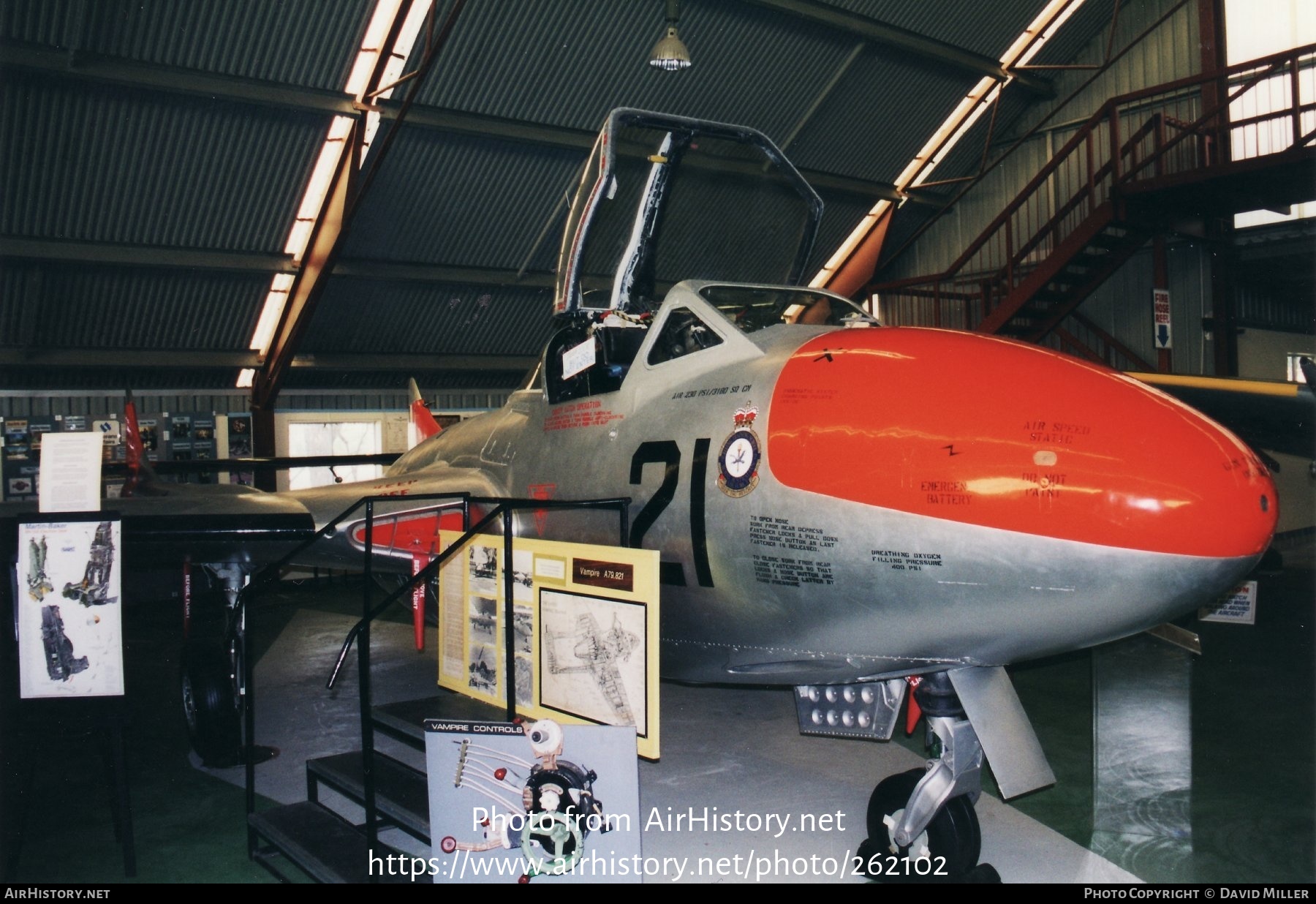 Aircraft Photo of A79-821 | De Havilland D.H. 115 Vampire T35A | Australia - Air Force | AirHistory.net #262102