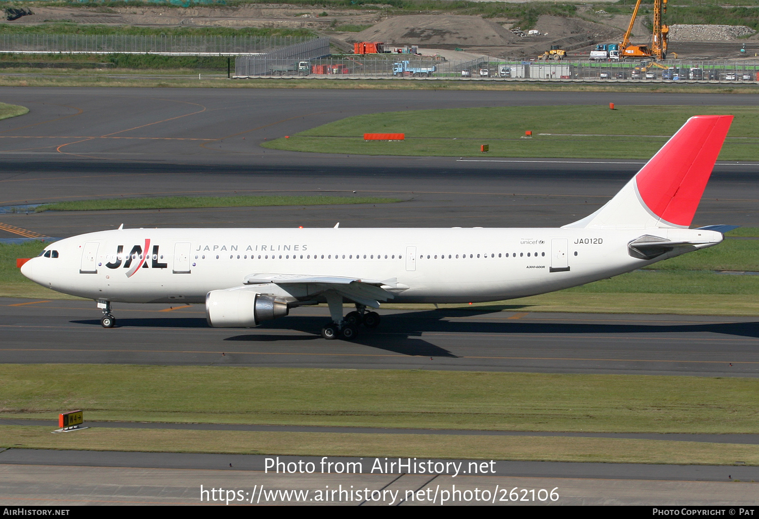 Aircraft Photo of JA012D | Airbus A300B4-622R | Japan Airlines - JAL | AirHistory.net #262106