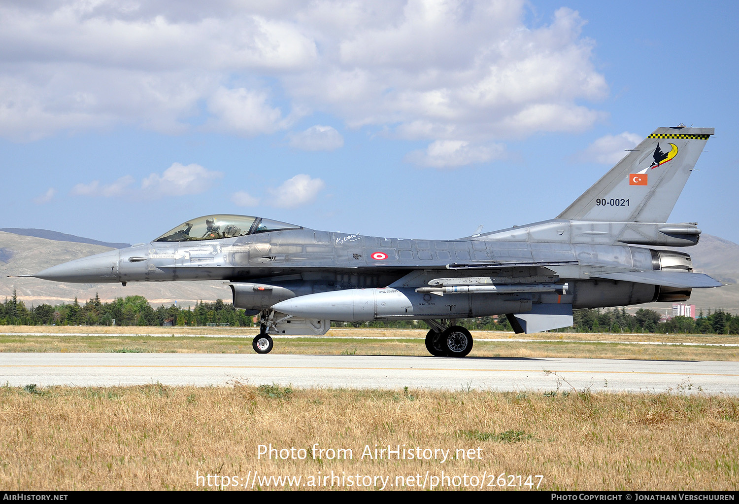 Aircraft Photo of 90-0021 | General Dynamics F-16CG Fighting Falcon | Turkey - Air Force | AirHistory.net #262147