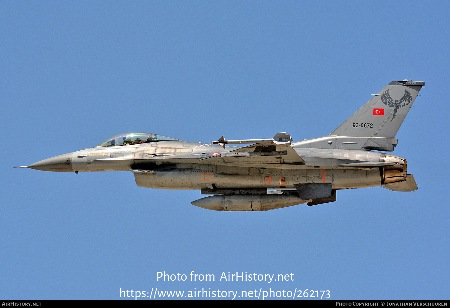 Aircraft Photo of 93-0672 | General Dynamics F-16C Fighting Falcon | Turkey - Air Force | AirHistory.net #262173