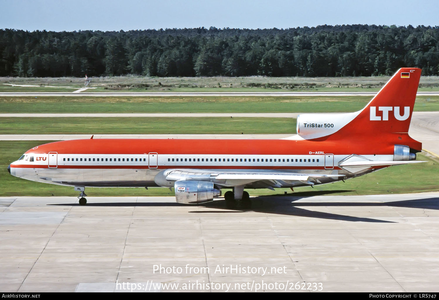 Aircraft Photo of D-AERL | Lockheed L-1011-385-3 TriStar 500 | LTU - Lufttransport-Unternehmen | AirHistory.net #262233