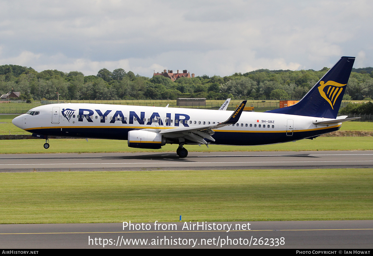 Aircraft Photo of 9H-QBZ | Boeing 737-8AS | Ryanair | AirHistory.net #262338