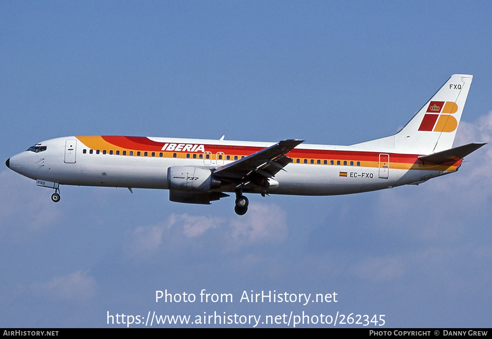 Aircraft Photo of EC-FXQ | Boeing 737-4Q8 | Iberia | AirHistory.net #262345