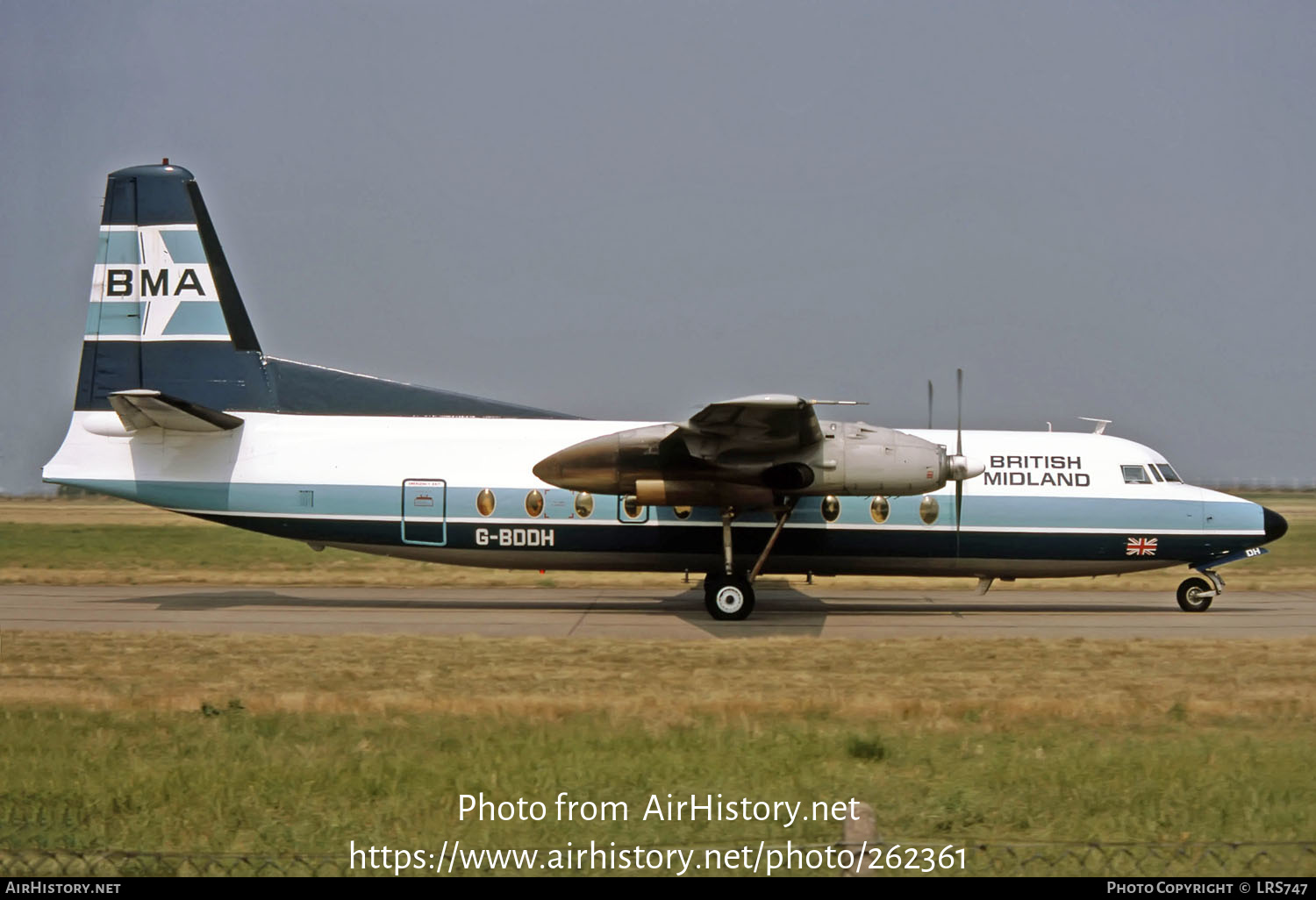 Aircraft Photo of G-BDDH | Fokker F27-200 Friendship | British Midland Airways - BMA | AirHistory.net #262361