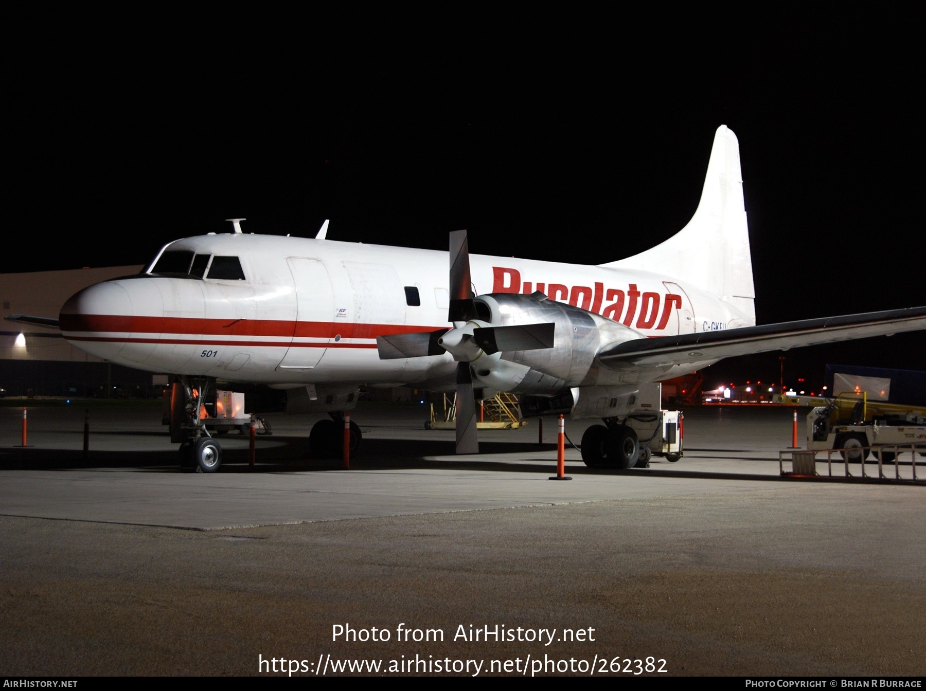 Aircraft Photo of C-GKFU | Convair 580/F | Purolator Courier | AirHistory.net #262382