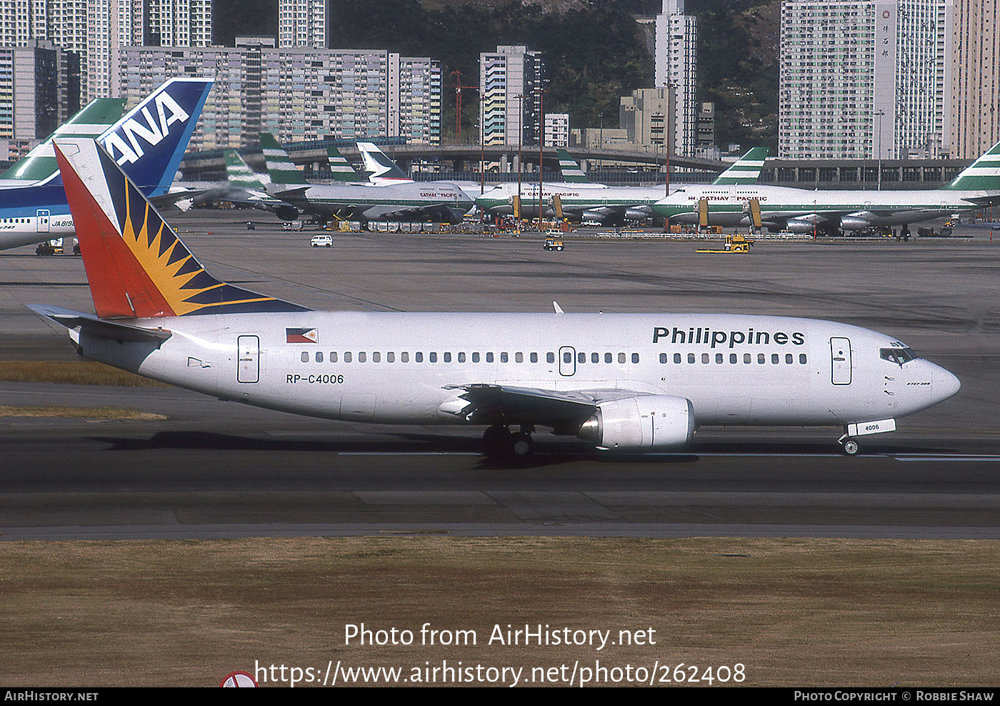 Aircraft Photo of RP-C4006 | Boeing 737-3S3 | Philippine Airlines | AirHistory.net #262408