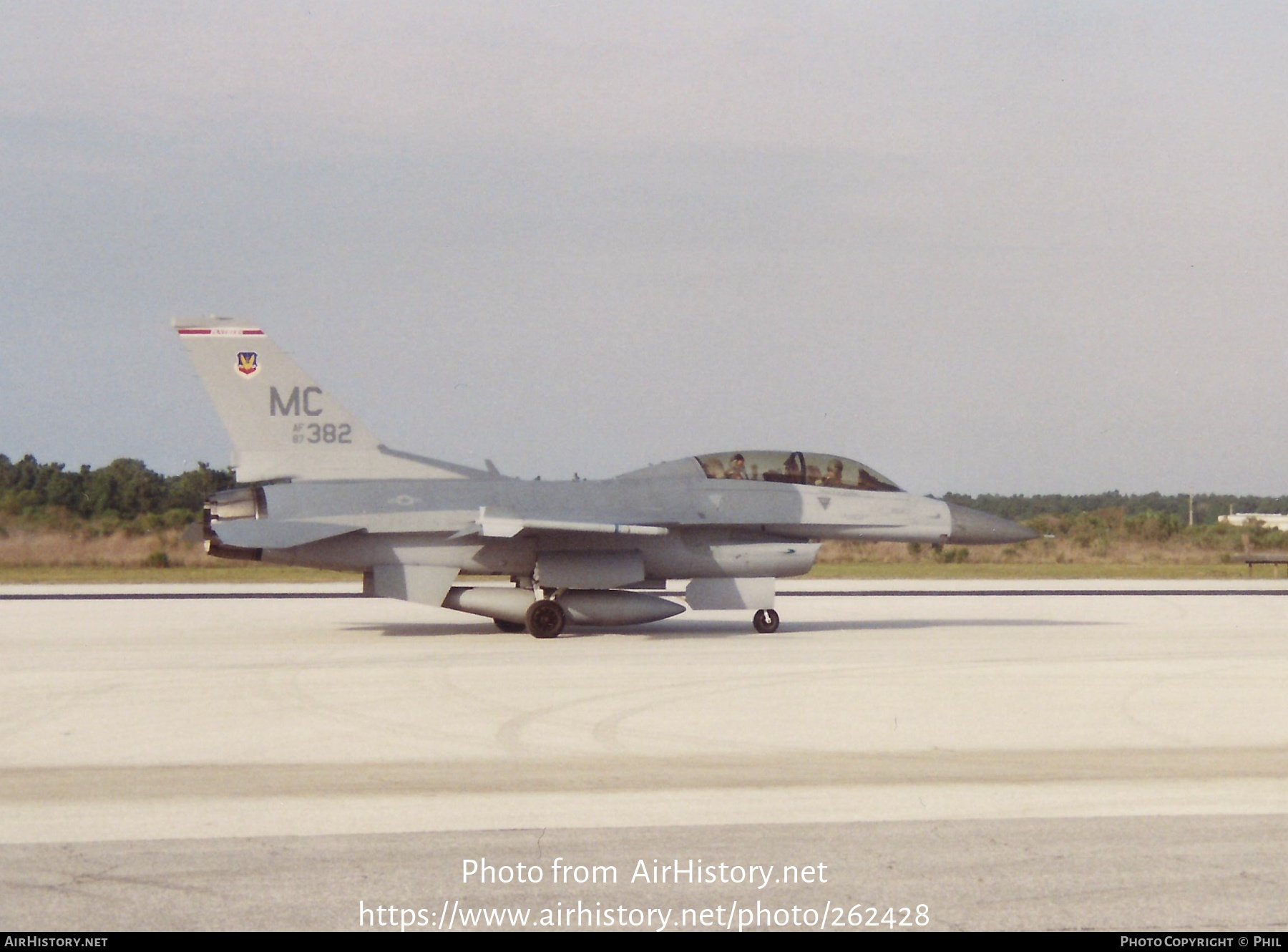 Aircraft Photo of 87-0382 / AF87-382 | General Dynamics F-16D Fighting Falcon | USA - Air Force | AirHistory.net #262428