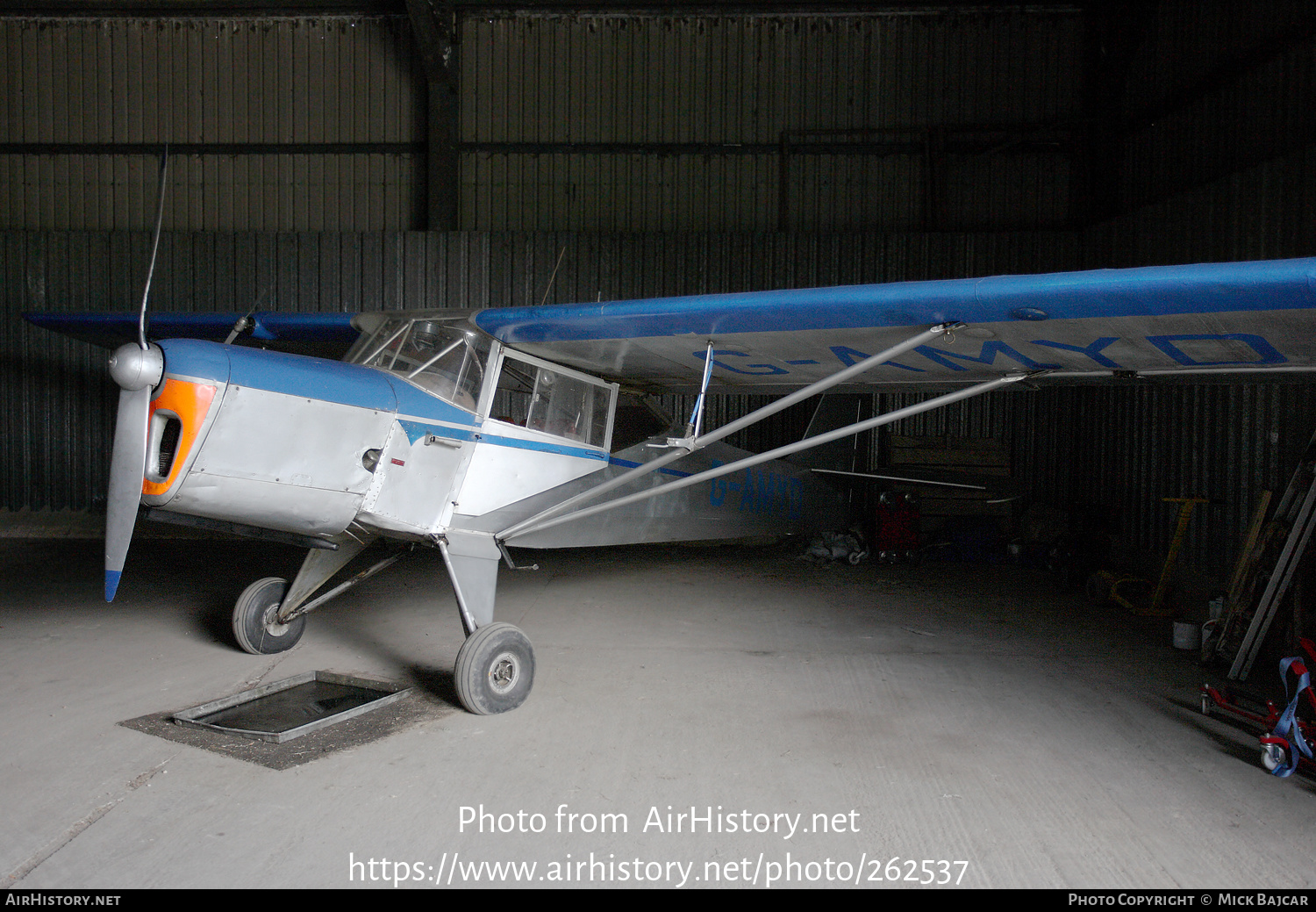 Aircraft Photo of G-AMYD | Auster J-5L Aiglet Trainer | AirHistory.net #262537