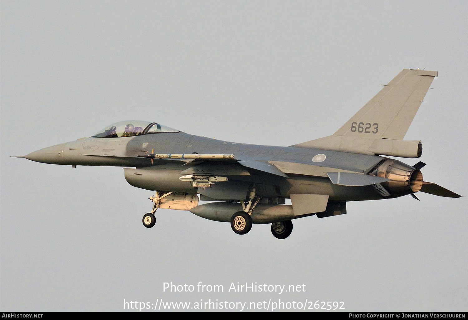 Aircraft Photo of 6623 | General Dynamics F-16V Fighting Falcon | Taiwan - Air Force | AirHistory.net #262592