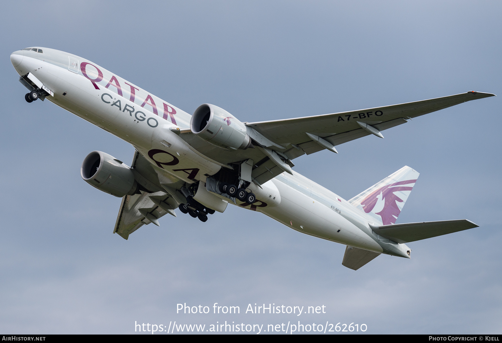 Aircraft Photo of A7-BFO | Boeing 777-F | Qatar Airways Cargo | AirHistory.net #262610