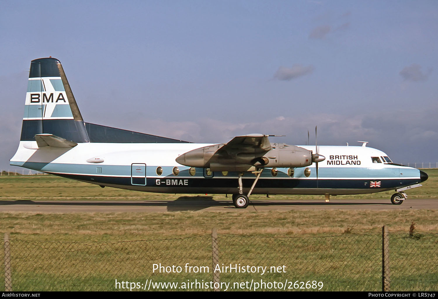 Aircraft Photo of G-BMAE | Fokker F27-200 Friendship | British Midland Airways - BMA | AirHistory.net #262689