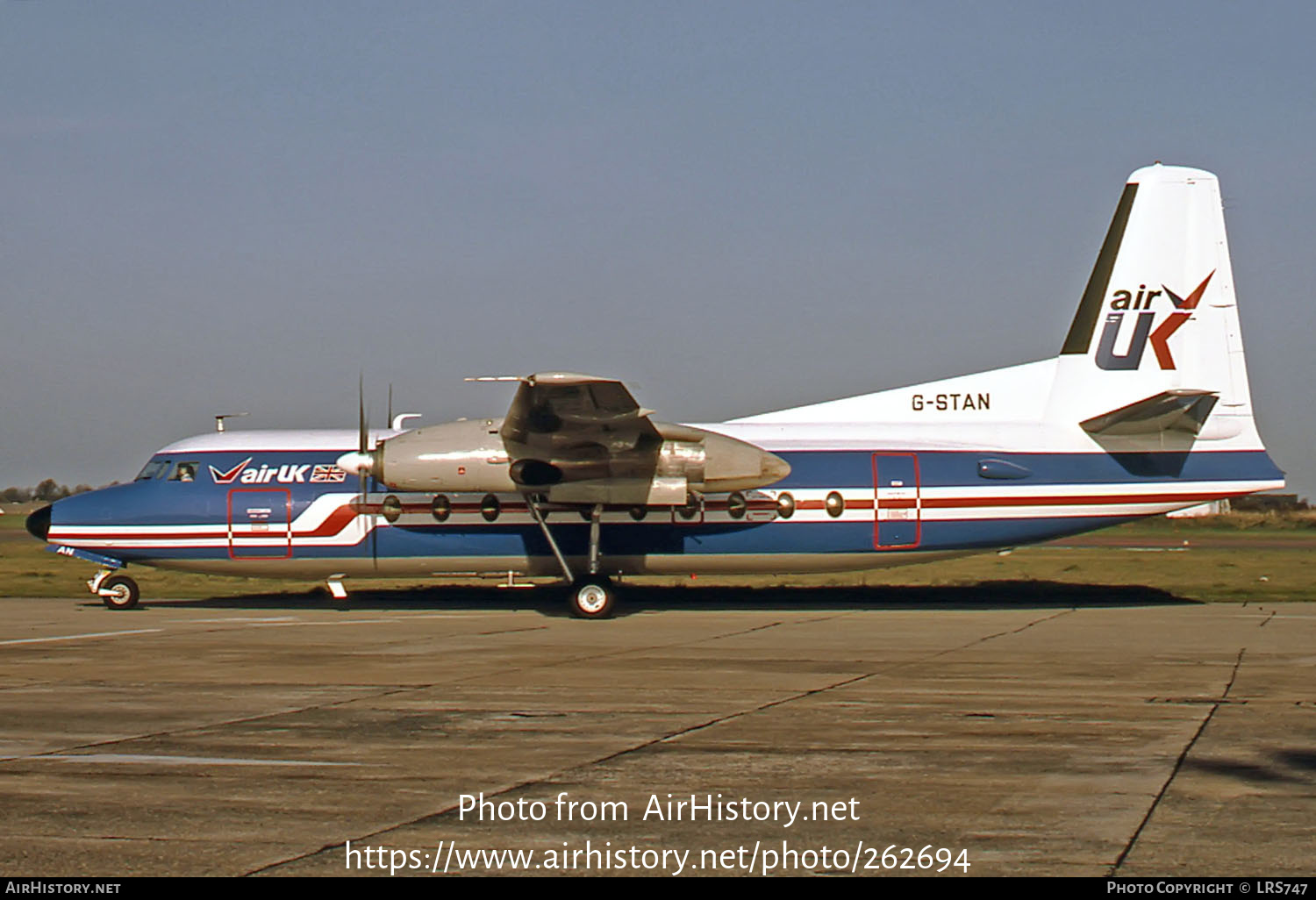 Aircraft Photo of G-STAN | Fokker F27-200 Friendship | Air UK | AirHistory.net #262694