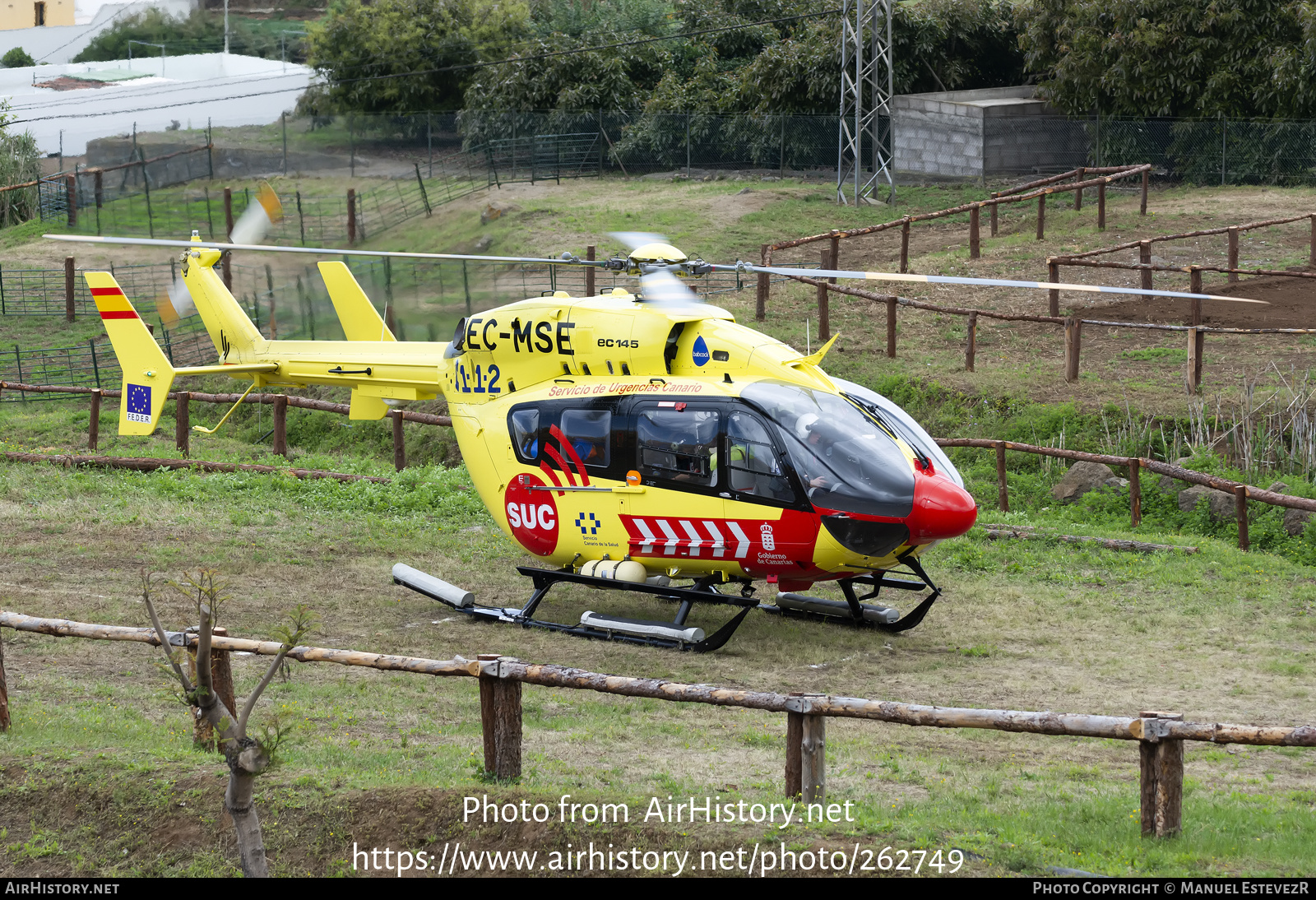 Aircraft Photo of EC-MSE | Eurocopter-Kawasaki BK-117/EC-145 | Servicio de Urgencias Canario - SUC | AirHistory.net #262749