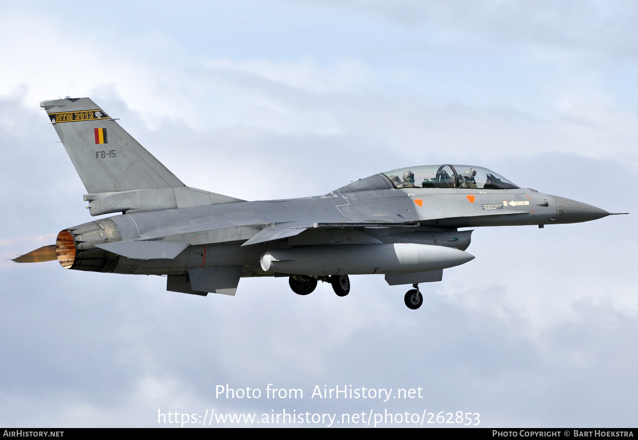 Aircraft Photo of FB-15 | General Dynamics F-16BM Fighting Falcon | Belgium - Air Force | AirHistory.net #262853