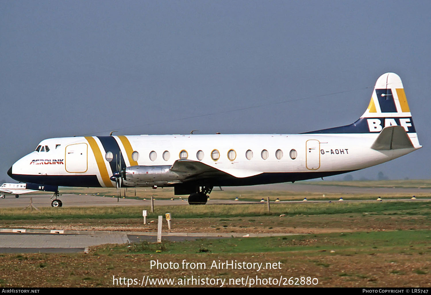 Aircraft Photo of G-AOHT | Vickers 802 Viscount | British Air Ferries - BAF | AirHistory.net #262880