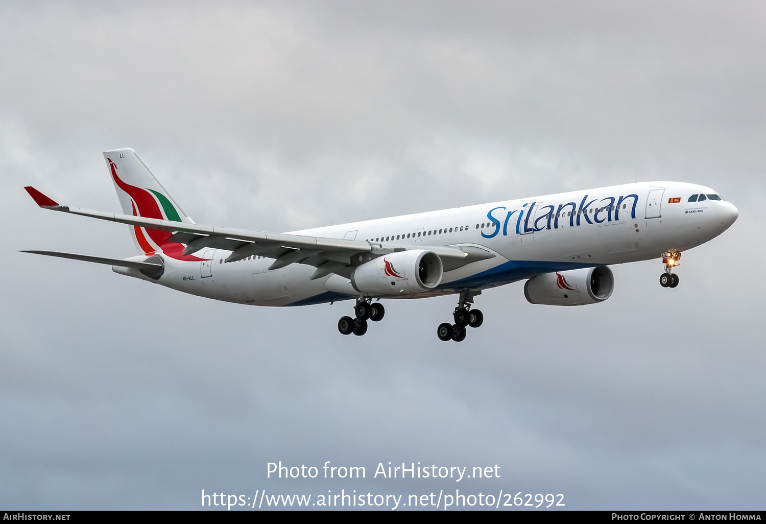 Aircraft Photo of 4R-ALL | Airbus A330-343E | SriLankan Airlines | AirHistory.net #262992