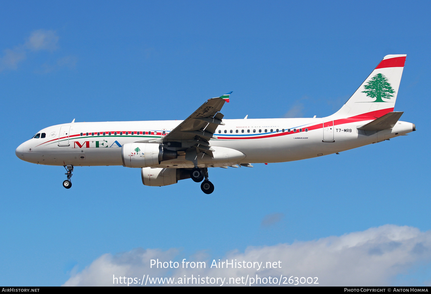 Aircraft Photo of T7-MRB | Airbus A320-214 | MEA - Middle East Airlines | AirHistory.net #263002