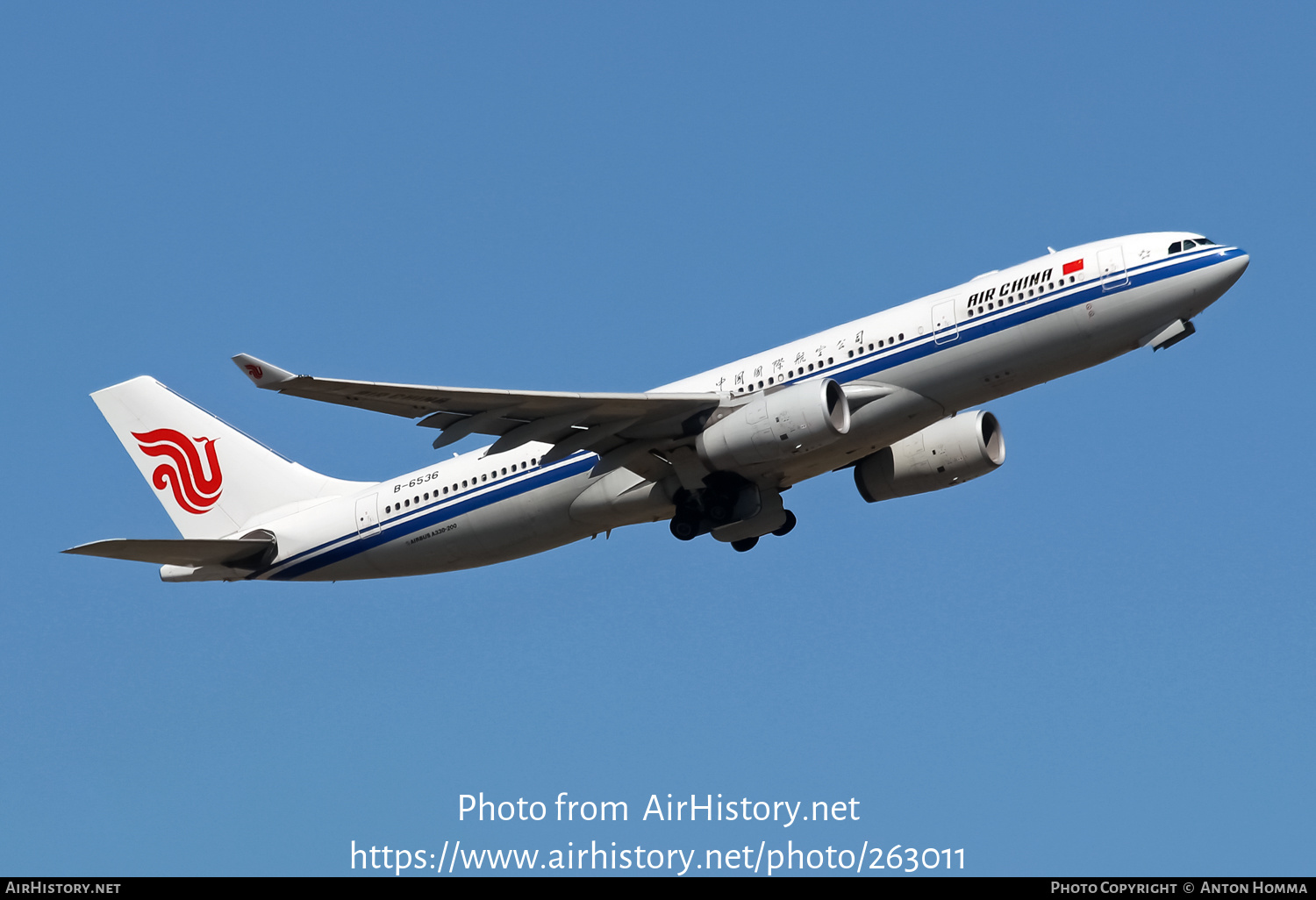 Aircraft Photo of B-6536 | Airbus A330-243 | Air China | AirHistory.net #263011