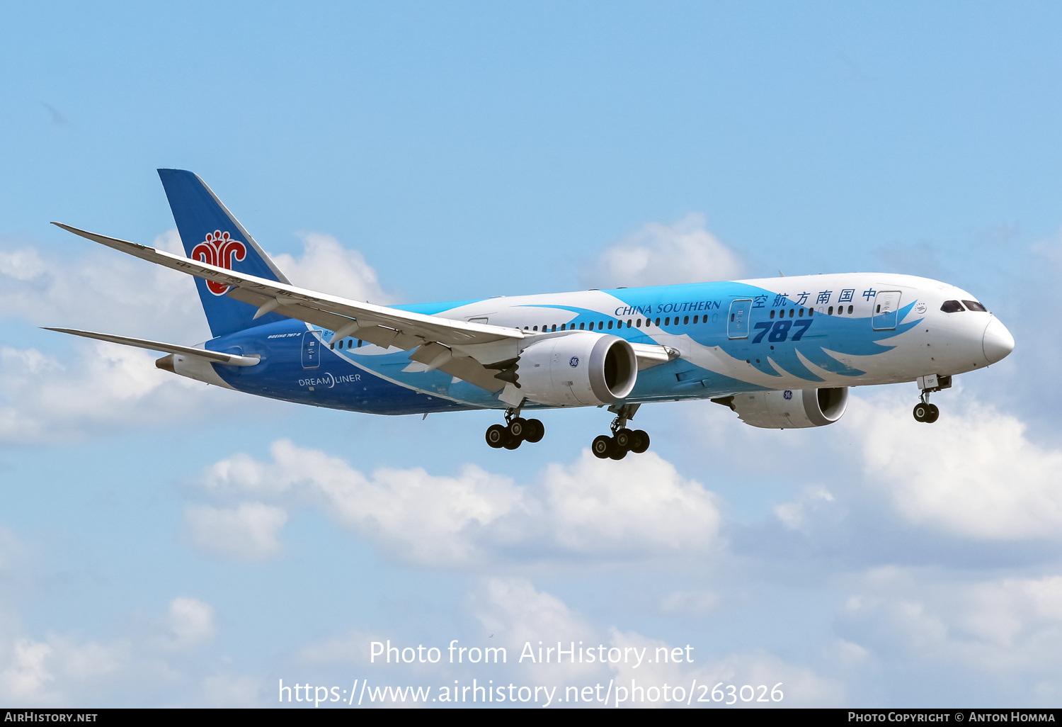 Aircraft Photo of B-2737 | Boeing 787-8 Dreamliner | China Southern Airlines | AirHistory.net #263026